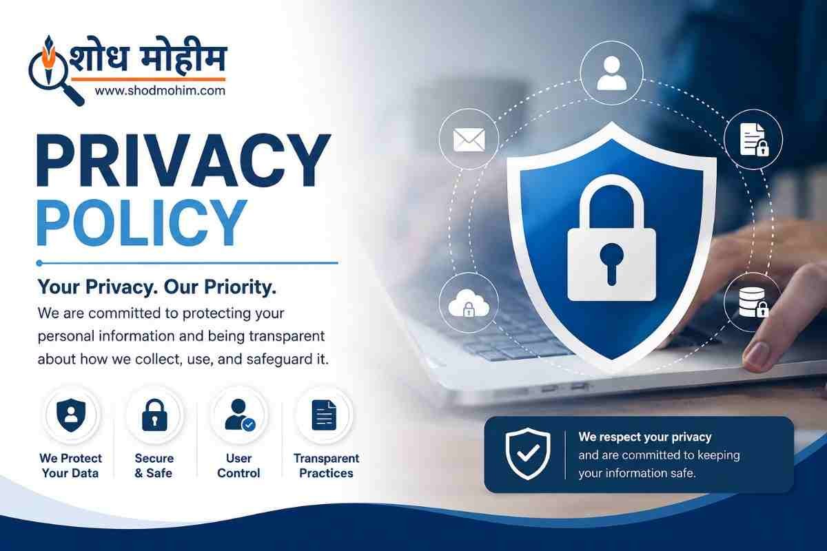 Privacy Policy of Shodh Mohim – protecting user data and privacy