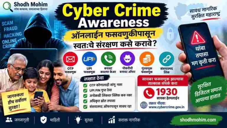 Cyber Crime Awareness – ऑनलाइन फसवणुकीपासून नागरिकांचे संरक्षण